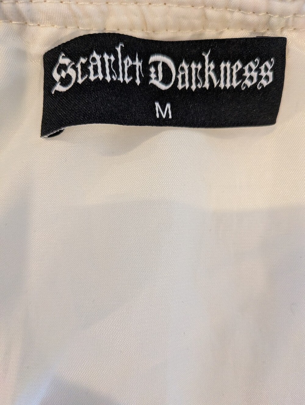 Scarlett Darkness Drindl Dress Floral Oktoberfest Cosplay Beer Maid Cream Size M - Picture 11 of 16